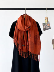 Printed Tasseled Shawl&Scarf