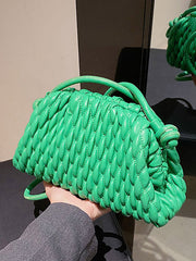 Pleated Solid Color Bags Crossbody Bags Handbags