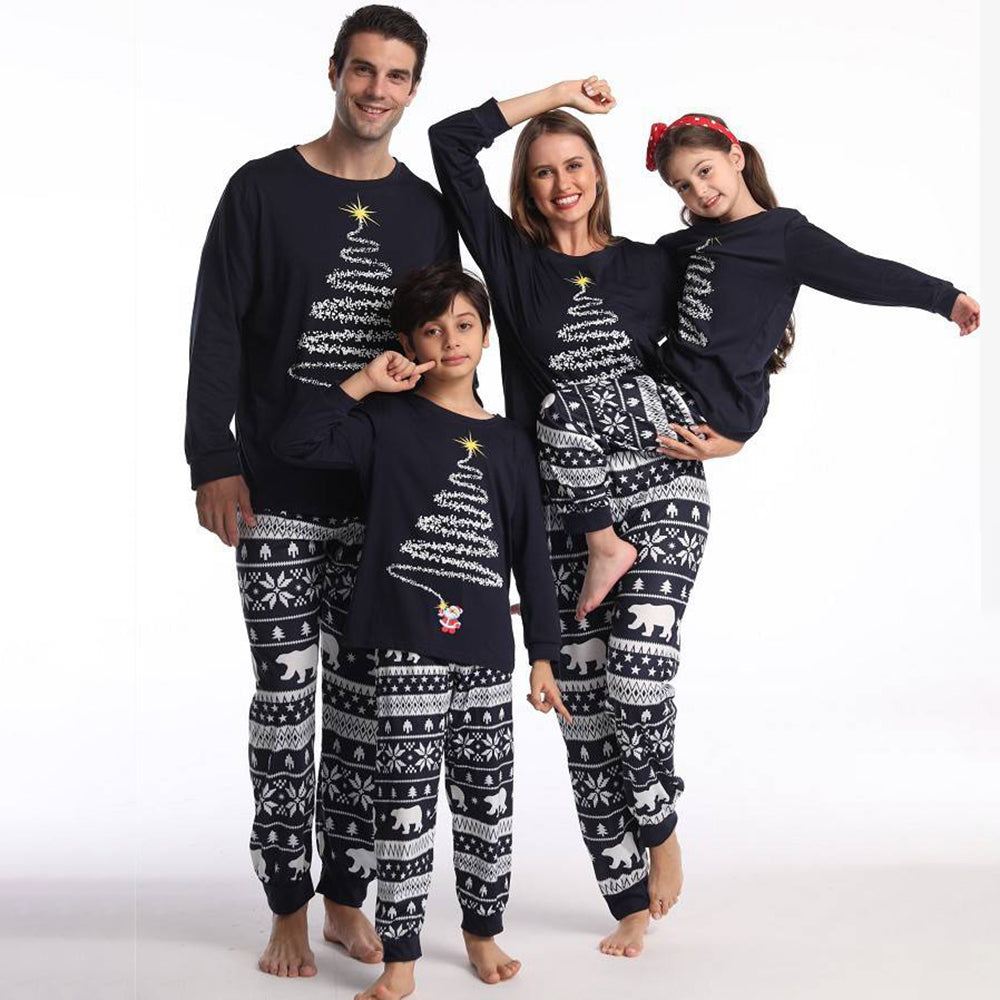 Christmas Tree Matching Family Pajamas Set