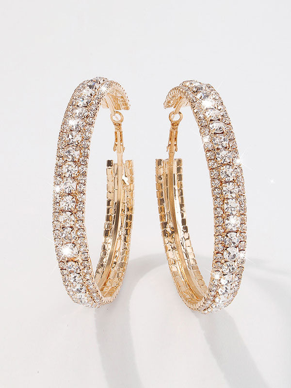 Rhinestone Ear-Ring Earrings Accessories