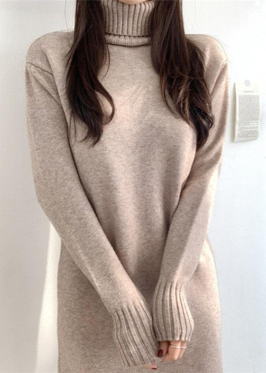 Cozy Chic Turtleneck Wool Knit Dress