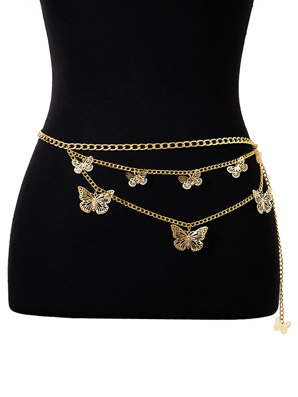 Butterfly Shape Chains Tasseled Belts Waist Chain Accessories