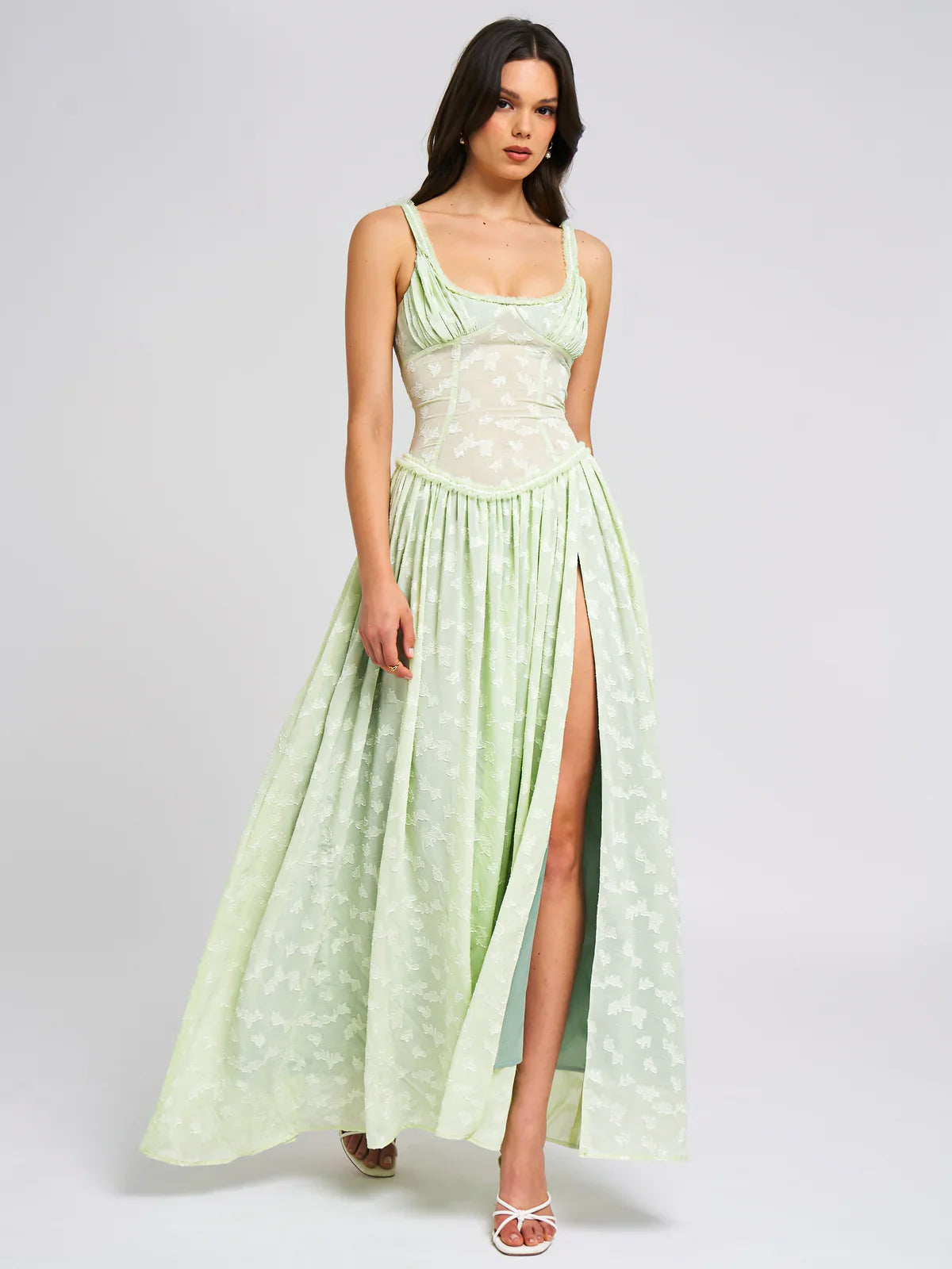 Savannah Meadows Lace Maxi Dress