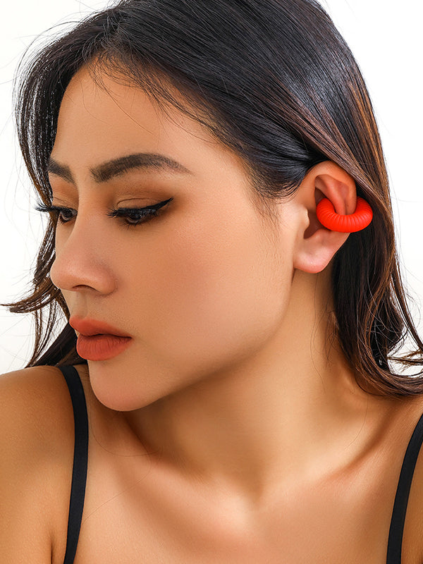 Geometric Solid Color Ear Clip