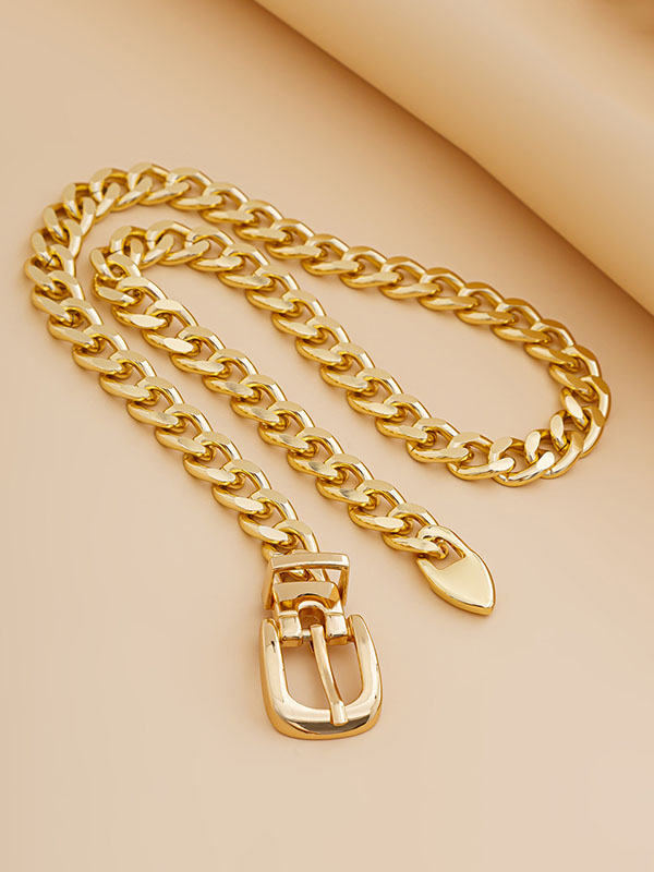 Chains Geometric Solid Color Necklaces Accessories