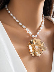 Beaded Flower Shape Necklaces Accessories