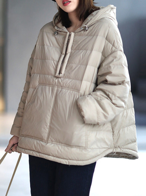 Original Solid Hooded Duck Down Coat