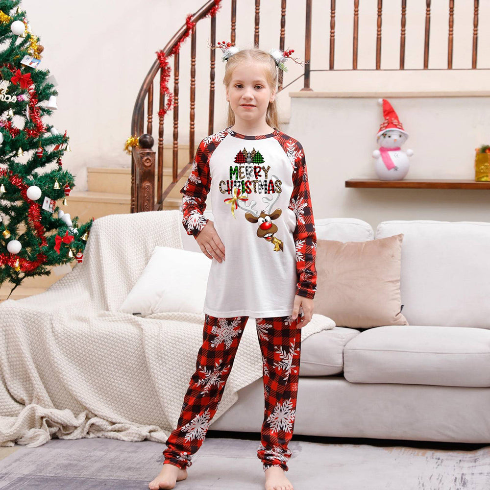 Merry Christmas Santa and Tree Matching Family Pajamas Set