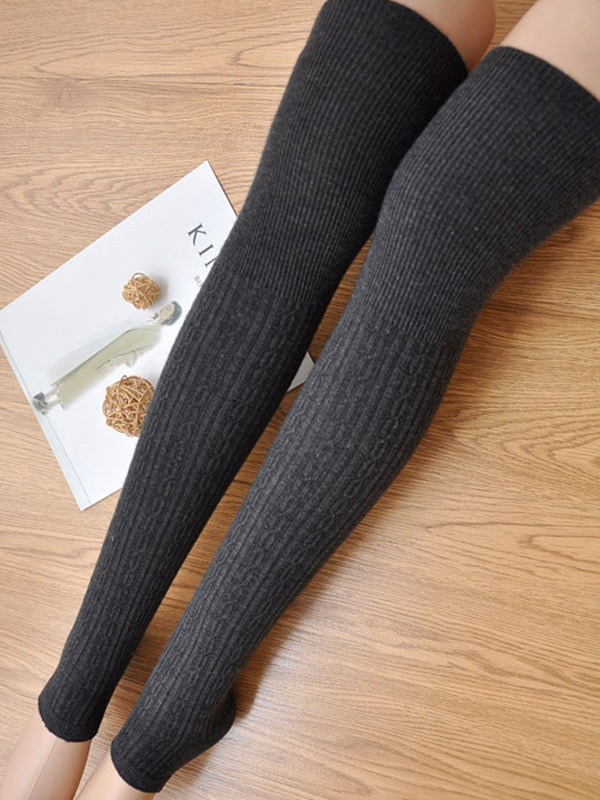 Casual Skinny Keep Warm Solid Color Leg Warmers Accessories