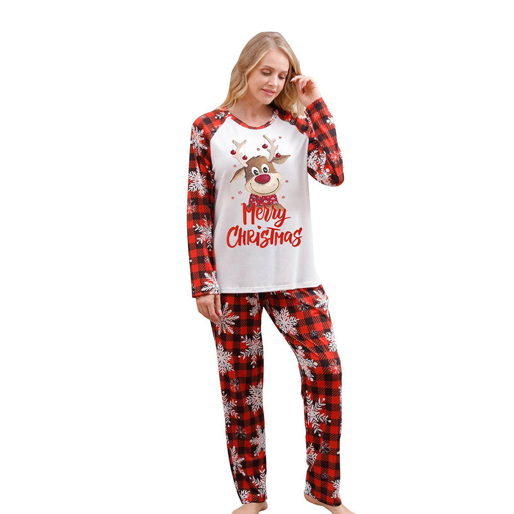 Merry Christmas Santa and Tree Matching Family Pajamas Set