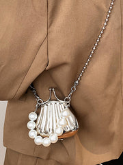 Beaded Shiny Shell-Shaped Bags Accessories Crossbody Bags