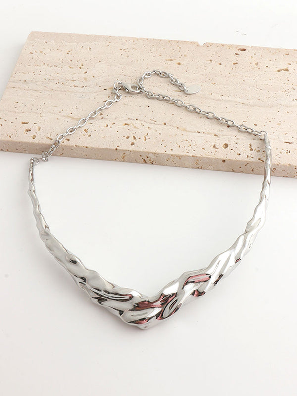 Chains Geometric Solid Color Necklaces Accessories