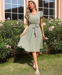 BINA DRESS - TEA GREEN