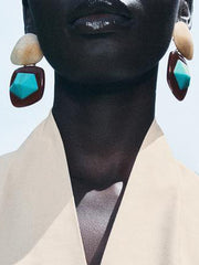 Geometric Drop Earrings