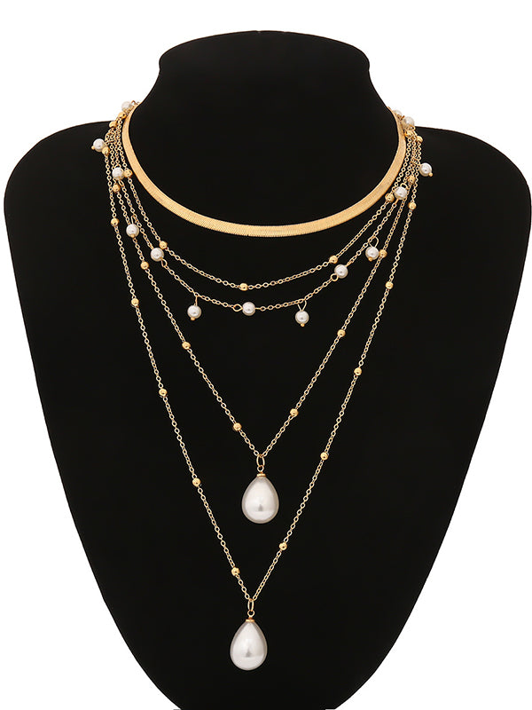 Original Vintage Statement Geometric Chains Necklace