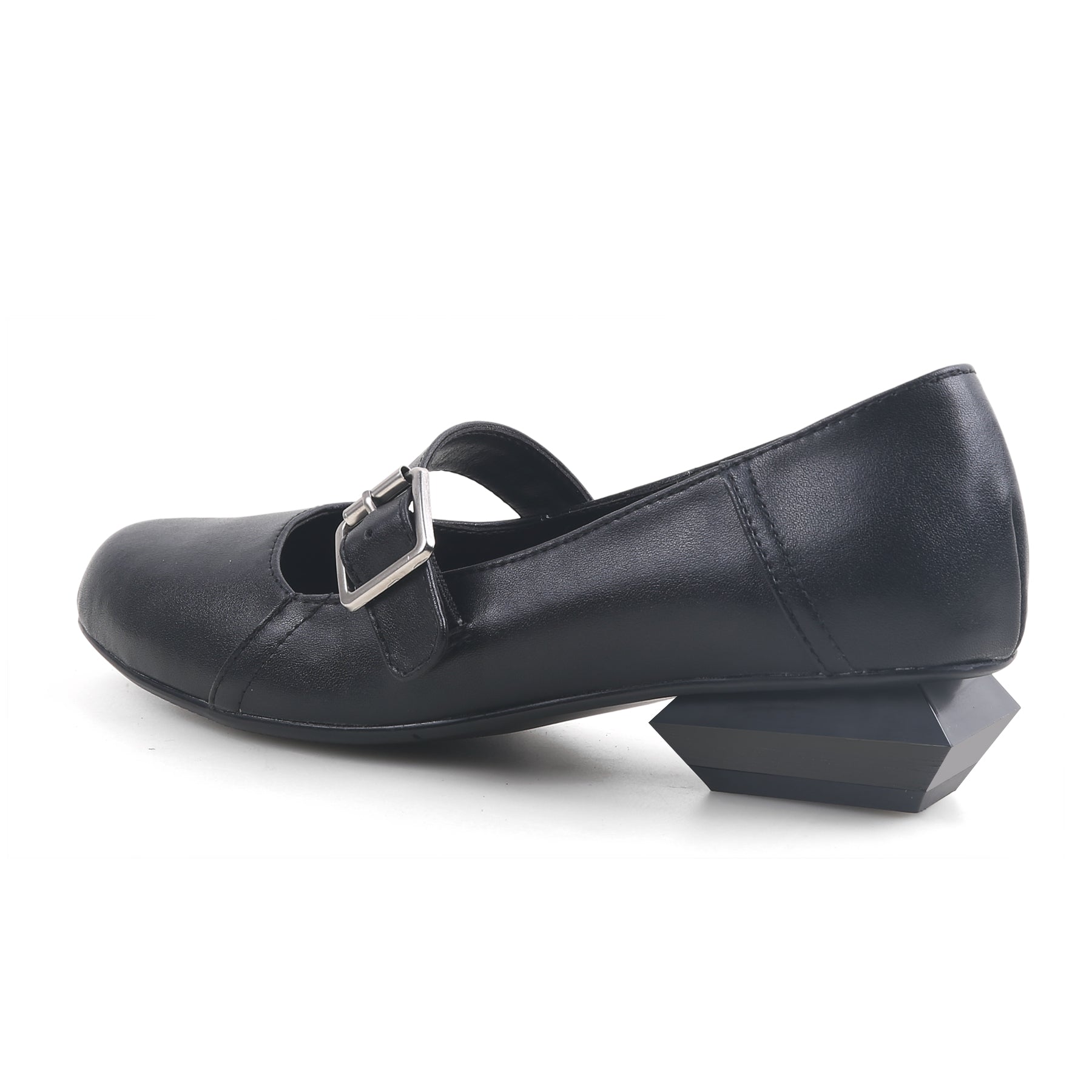 Jady Rose | Talia Leather Mary Jane - Black