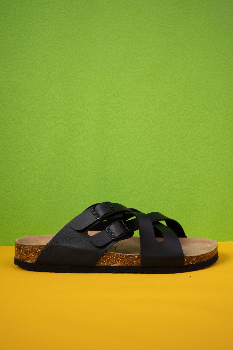 MAIBULUN | Layana Double Criss Cross Footbed Sandal