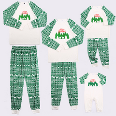 Christmas Print Round-neck Parent-child Pajamas