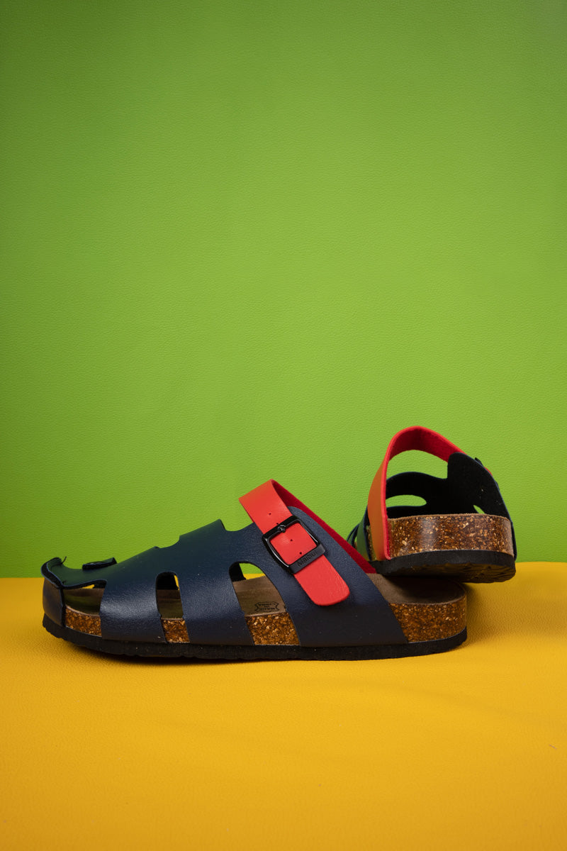 MAIBULUN | Summer Picnic Cut-Out Clog - Navy