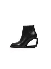 JadyRose | FIREPLACE Wedge-Heel Back Leather Ankle Boot