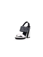 JadyRose | CASTLE SKY-HIGH WHITE LEATHER Slingback