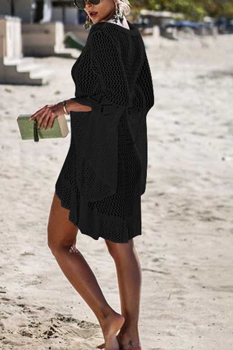 Chicindress Hollow Knitted Beach Cover-up(4 colors)