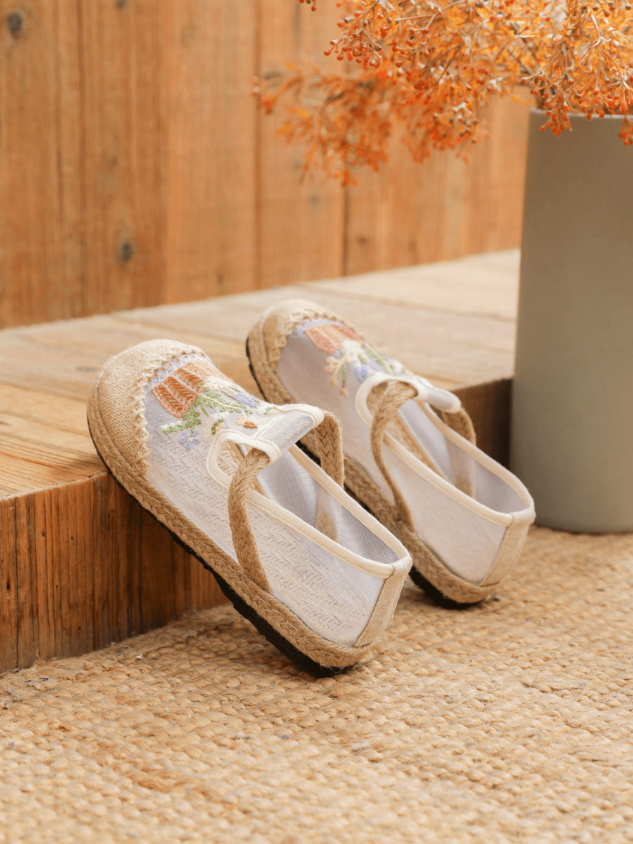 Cactus Rose | Garden Gala Embroidered Mesh Loafer