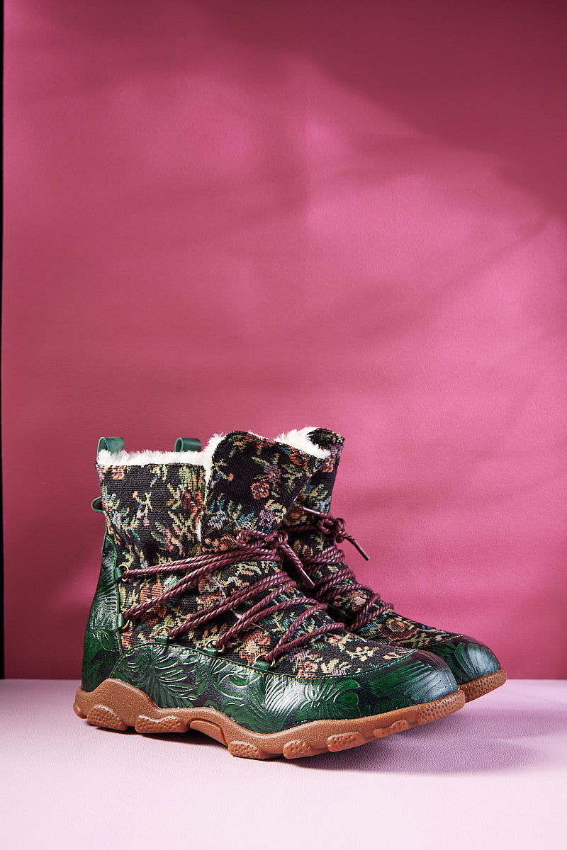 Soffia | Holiday Errands Leather Combat Boots