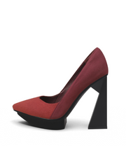 Jady Rose | Copeland Leather Heel Pump - Claret