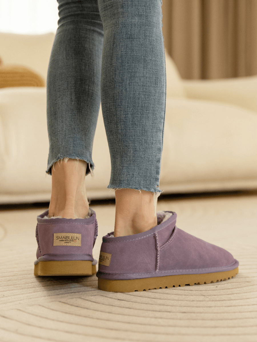 Smaibulun Ugg | Faux-Fur-Lined Suede Tasman Ankle Boot - Lavender