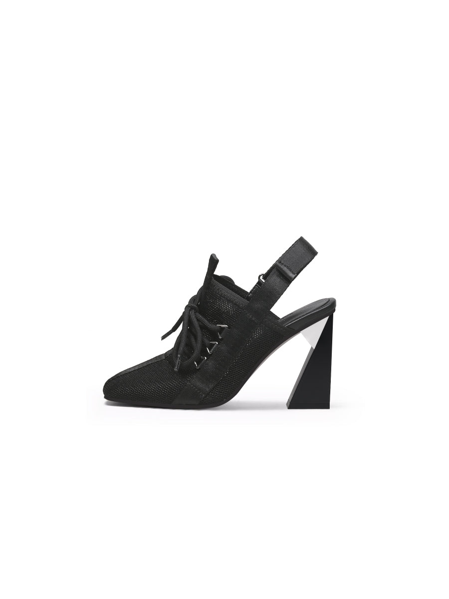 JADYROSE | BLACK MESH UPPER SLINGBACK