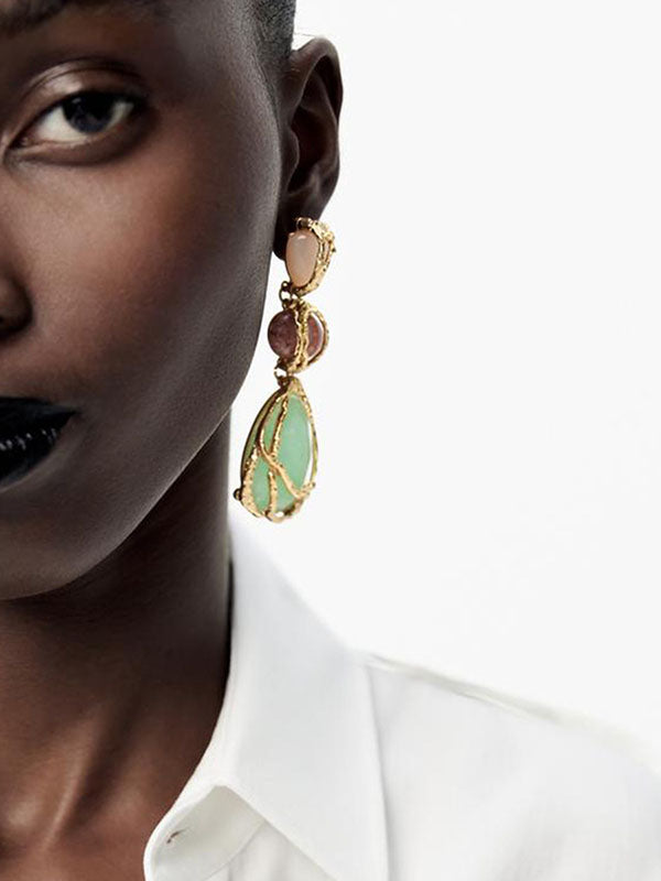 Geometric Drop Earrings