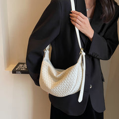 Woven-Style Shoulder Bag