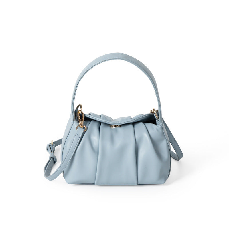 Pleated-Chic Mini Handbag