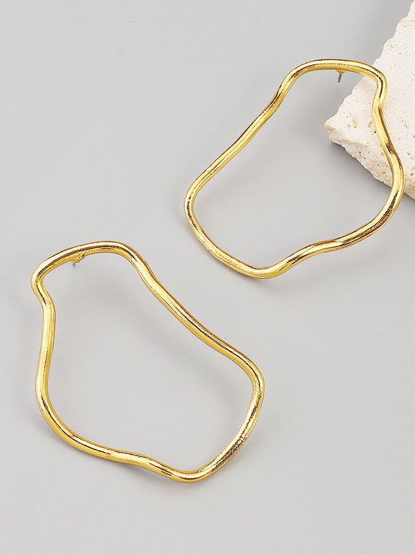 Normcore Geometric Drop Earrings