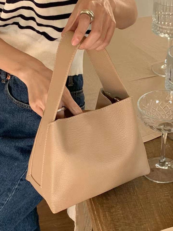 Solid Color Split-Joint Bags Handbags