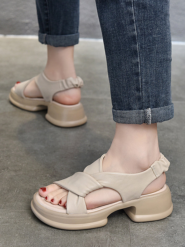 Open Toe Platform Shoes Sandals