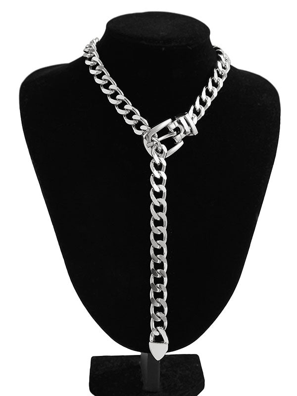 Chains Geometric Solid Color Necklaces Accessories