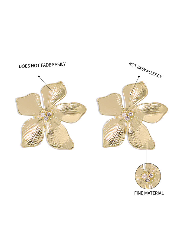 Flower Shape Drop Earrings