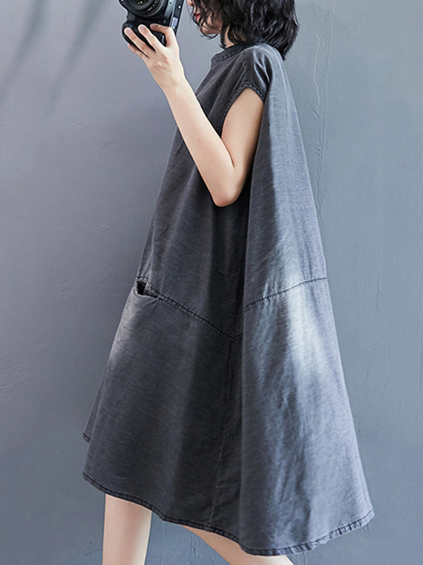 Original Split-Joint With Pocket Denim Dress