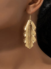 Layered Solid Color Textured Earrings Accessories