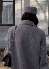 Timeless Buttoned Long Wool Coat