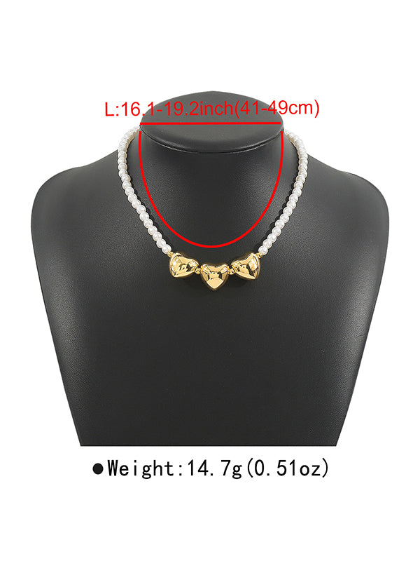 Geometric Heart Shape Necklaces Accessories