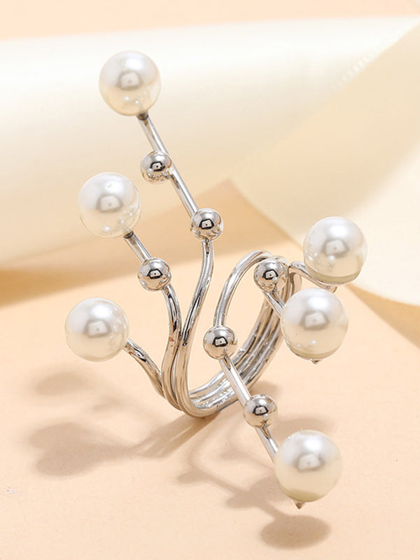 Original Statement Irregular Beads Ring