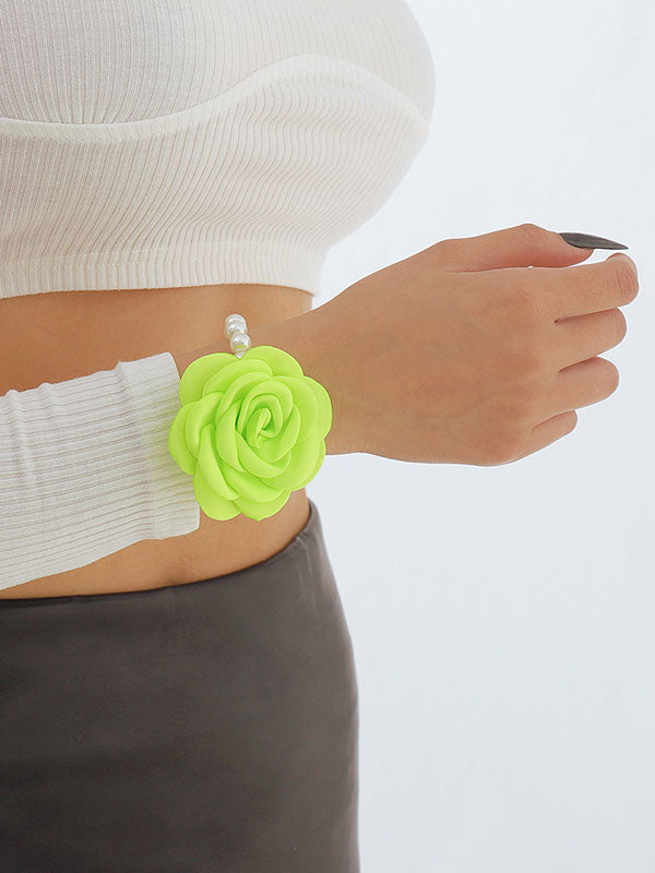 Three-Dimensional Flower Bracelet Accessories