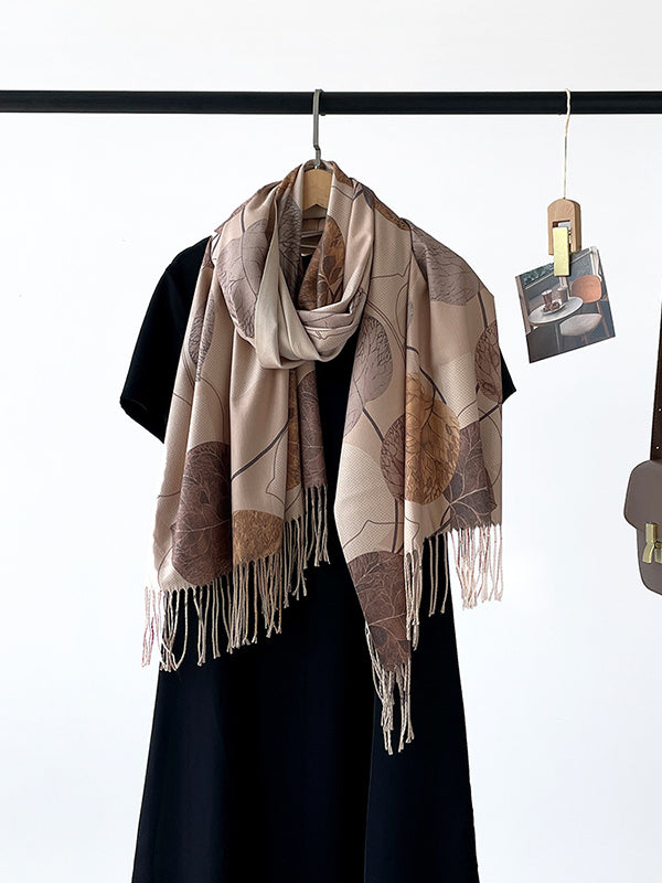 Printed Tasseled Shawl&Scarf