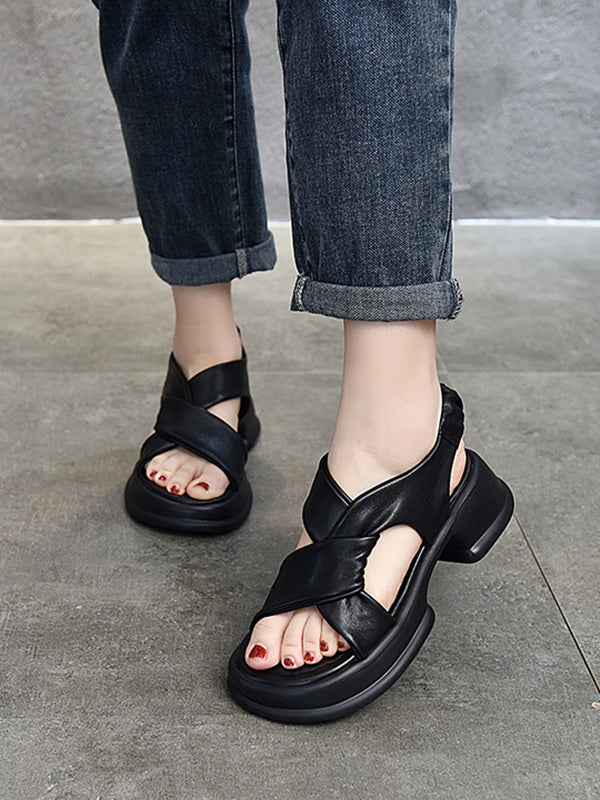 Open Toe Platform Shoes Sandals