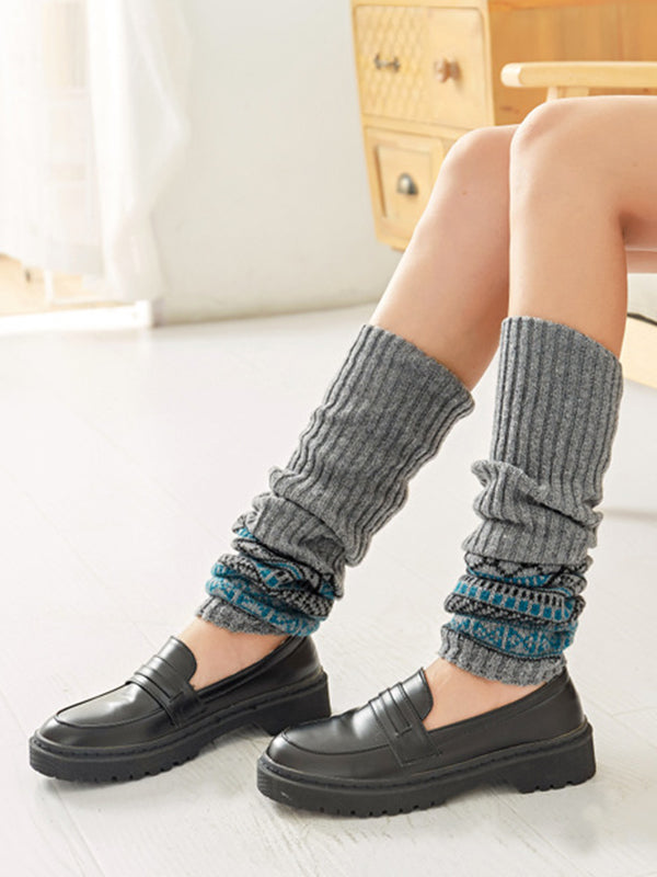 Casual Keep Warm Printed Leg Warmers Accessories