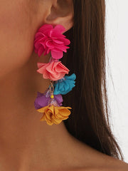 Flower Shape Drop Earrings Earrings Accessories