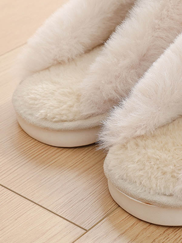 Round-Toe Split-Joint Slippers